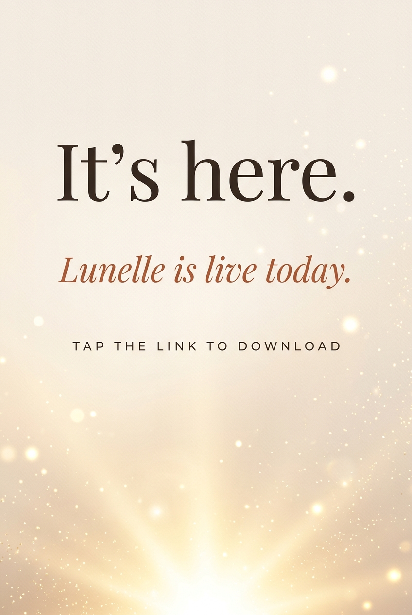 Lunelle Instagram story · 9:16 · Launch day (Nov 4)